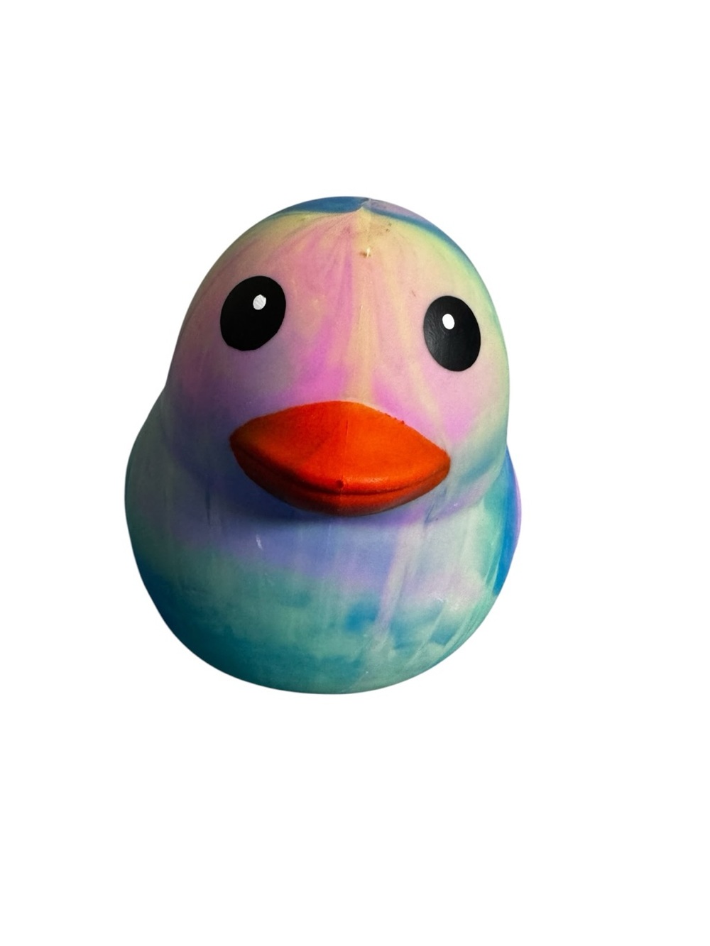 Toymendous Tie Dye Duck Squishy Orange Beak Stress Toy New (viral)